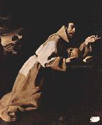 Francisco de Zurbaran St Francis in Meditation oil